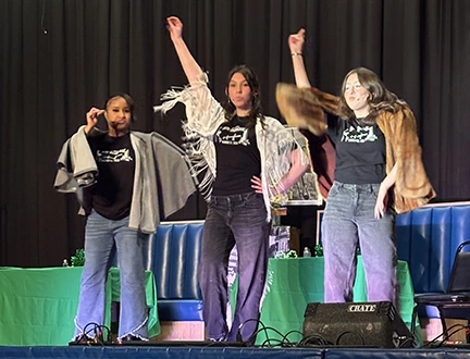 Students performing in NYC-themed arts showcase at Community High School Teaneck NJ special education program