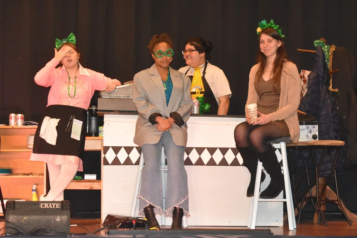 Students performing in NYC-themed arts showcase at Community High School Teaneck NJ special education program.