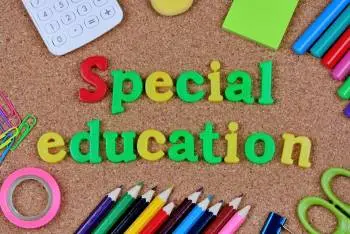 Colorful sign that says Special Education