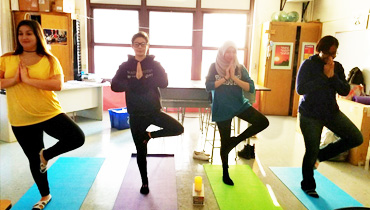 Yoga and Mindfulness at Community High School