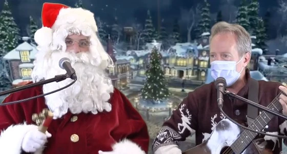 Santa joins the virtual show!
